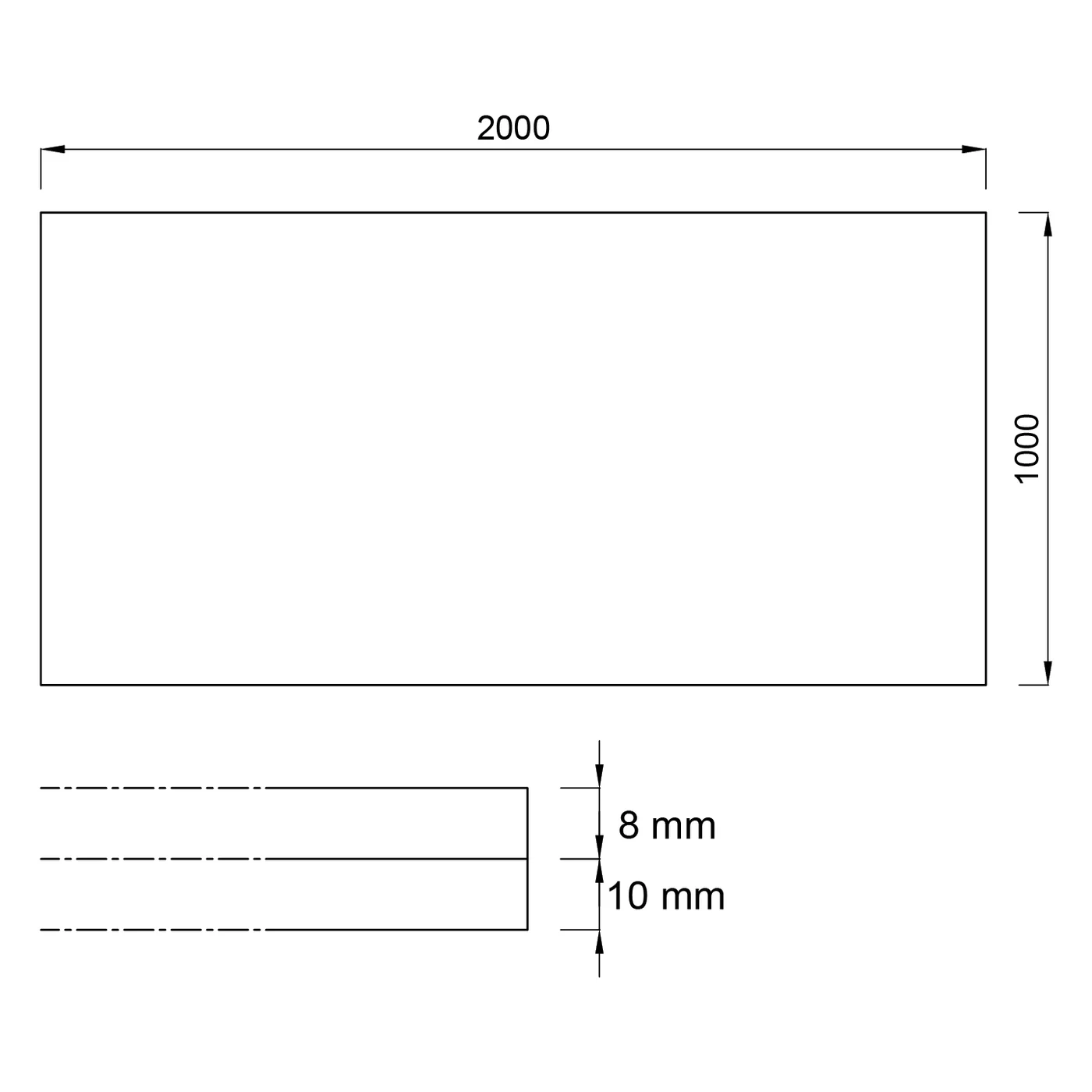 Guma antywibracyjna dwuwarstwowa czarno-biała (płyta) FLOMA Sandwich - długość 200 cm, szerokość 100 cm i wysokość 1,8 cm