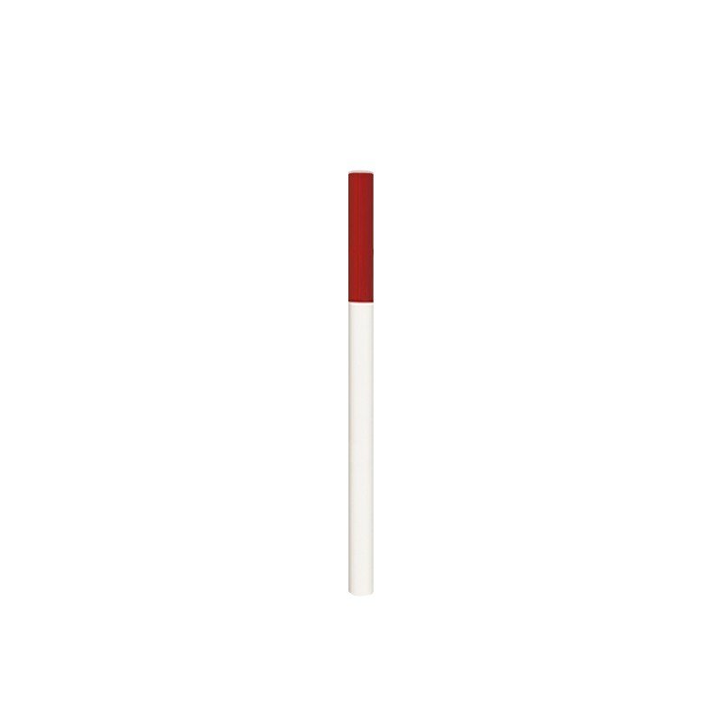 Bílo-červený ocelový ohraničovací sloupek - výška 125 cm