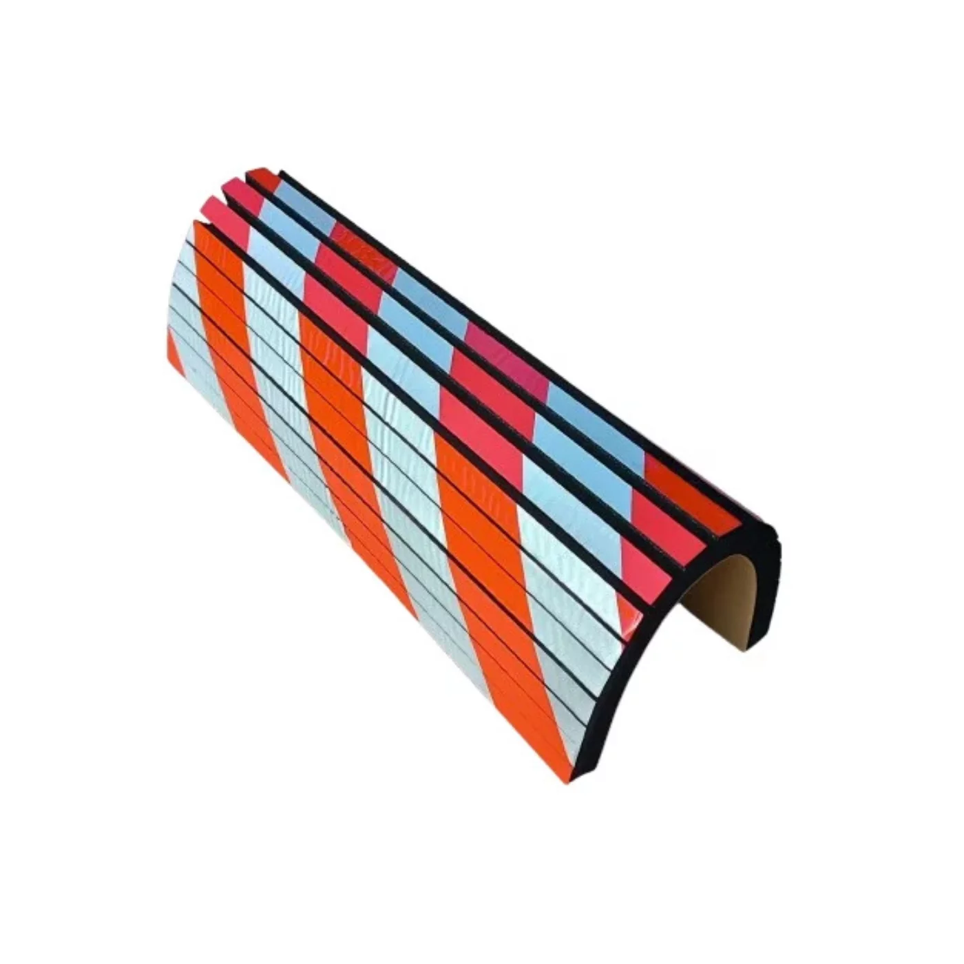 Säulenschutz aus Schaumstoff - Länge 44 cm, Breite 25 cm, Dicke 2 cm - rot-weißer