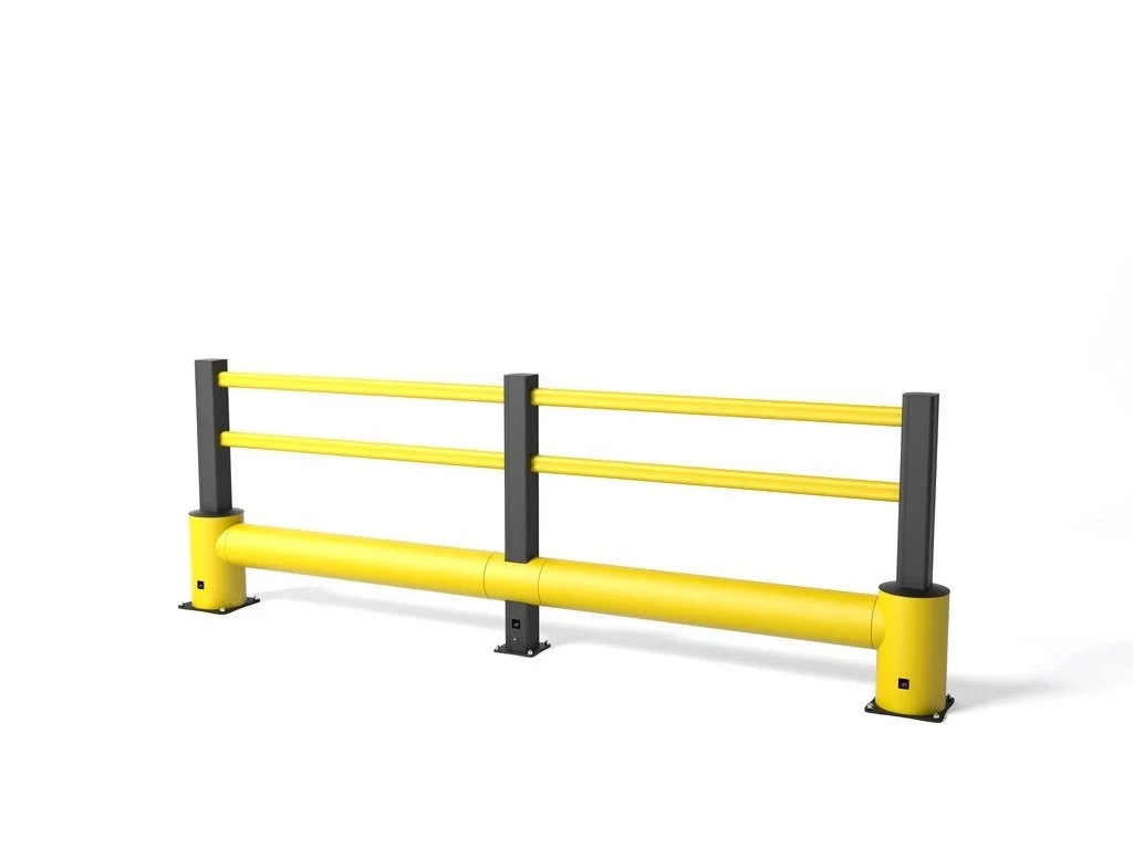 Sicherheitsbarriere - Länge 75 cm, Höhe 115 cm - gelbe
