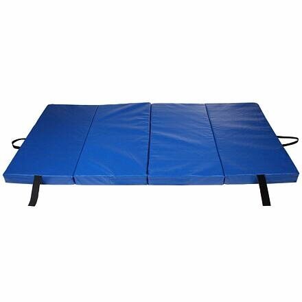 Modrá skládací gymnastická žíněnka FoldMat 6 - délka 195 cm, šířka 100 cm, tloušťka 6 cm