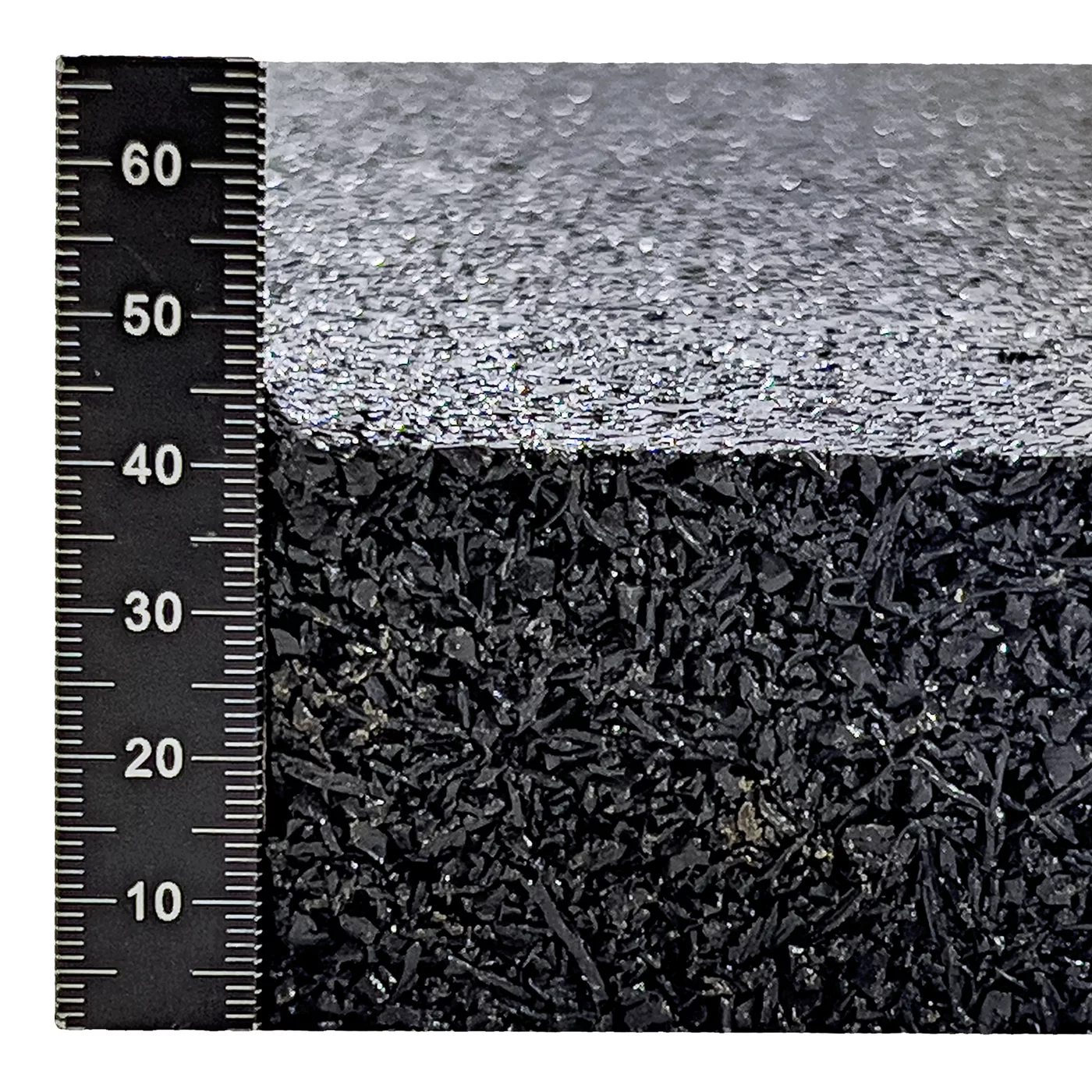 Antivibračná elastická tlmiaca rohož (doska) zo zmesi granulátu a drásaniny FLOMA UniPad FS700 - dĺžka 200 cm, šírka 100 cm, výška 4 cm