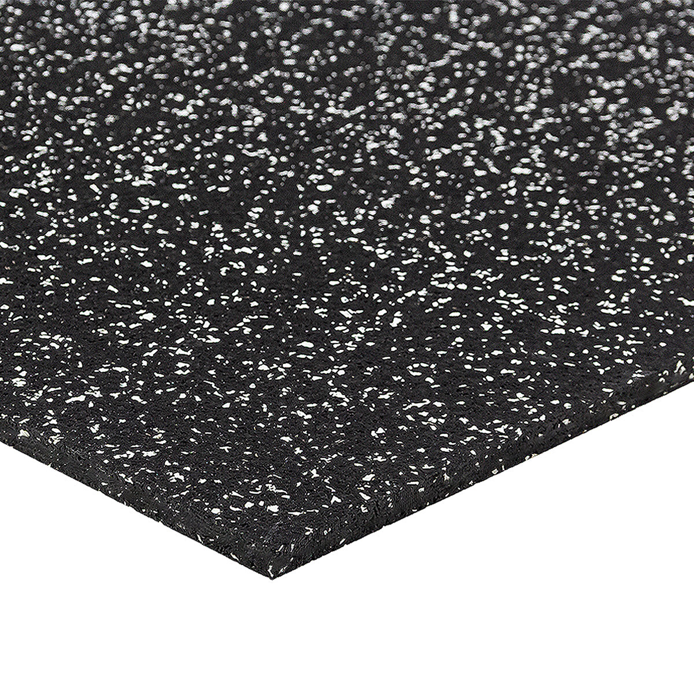 Černo-bílá podlahová guma FLOMA FitFlo SF1050 - délka 50 cm, šířka 50 cm, výška 1 cm