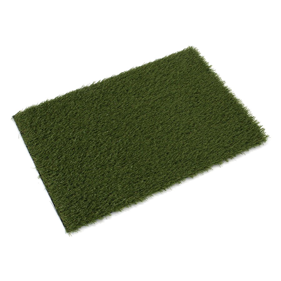 Zelená rohož z umělého trávníku FLOMA Pesaro - délka 80 cm, šířka 50 cm a výška 2 cm