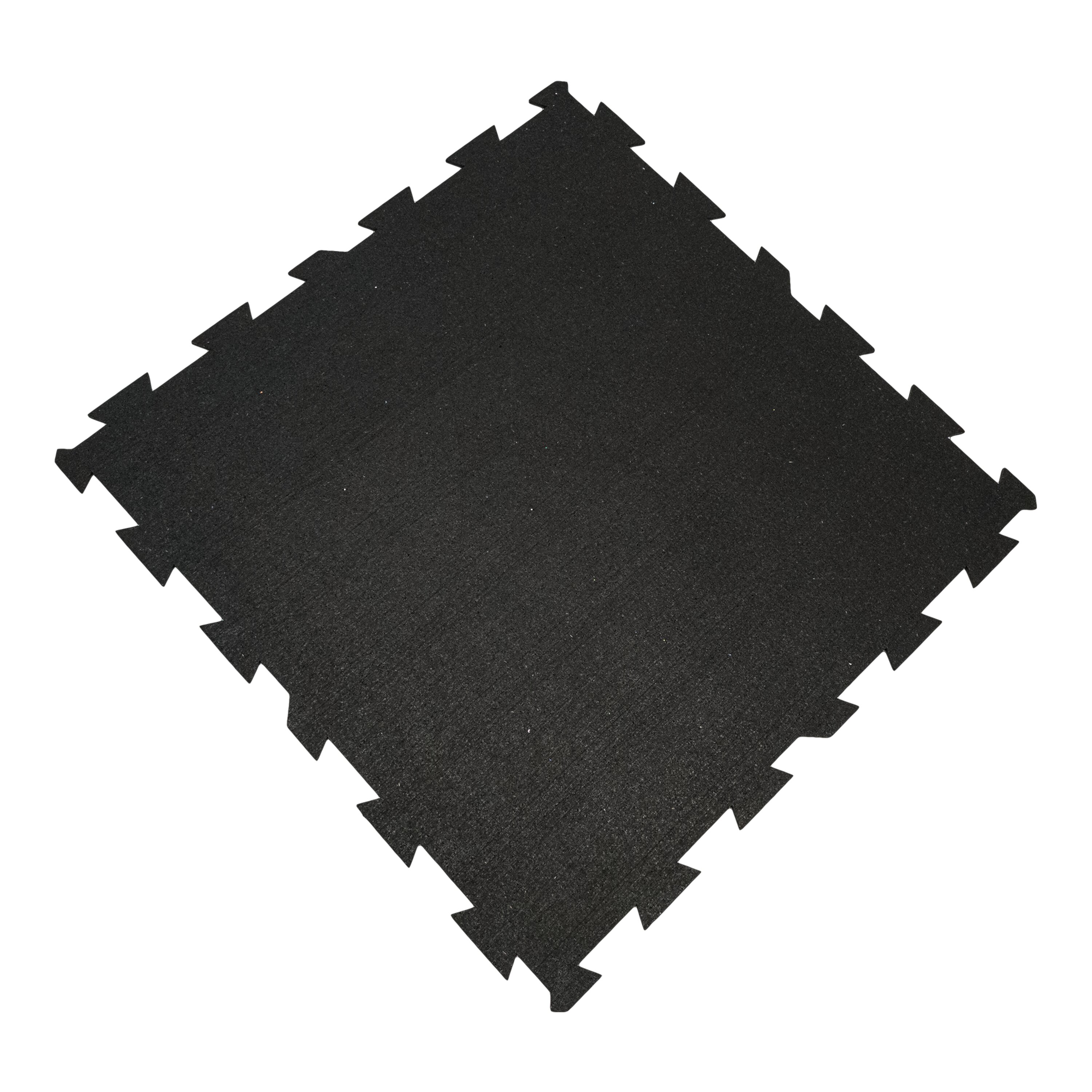 Černá podlahová guma FLOMA FitFlo SF1050 - délka 100 cm, šířka 100 cm, výška 0,8 cm