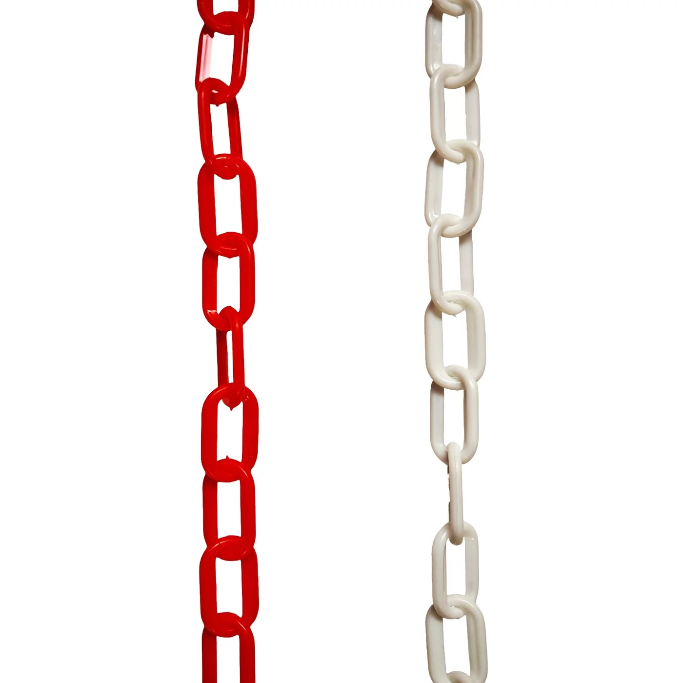 Bílo-červený plastový vymezovací řetěz FLOMA TC20 - průměr 0,6 cm, délka 25 m