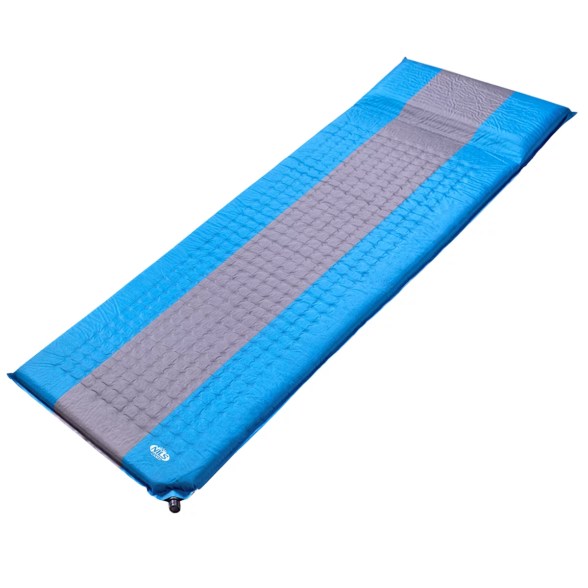 Aufblasbare Isomatte NILS CAMP NC4340 - Länge 195 cm, Breite 60 cm, Höhe 5 cm - Blau