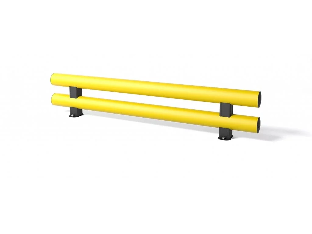 Sicherheitsbarriere - Durchmesser 12,5 cm, Länge 100 cm, Höhe 40 cm - gelbe
