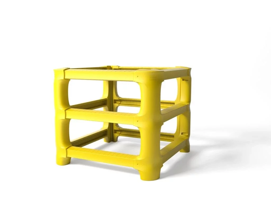 Modularer Säulenschutz - Höhe 70 cm - gelber