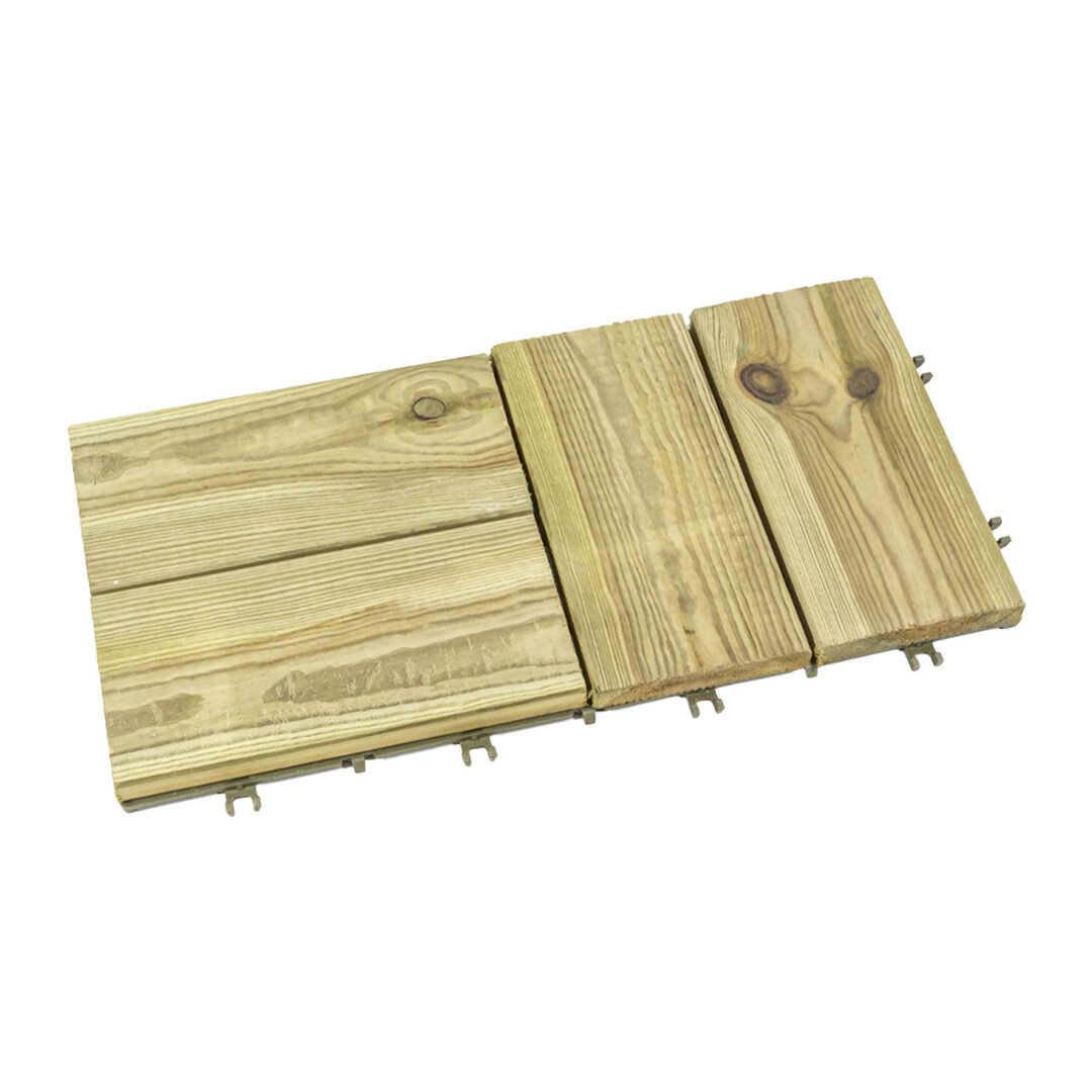 Drevená drevoplastová terasová dlažba Linea Woodenstyle - dĺžka 59 cm, šírka 30,5 cm, výška 3 cm