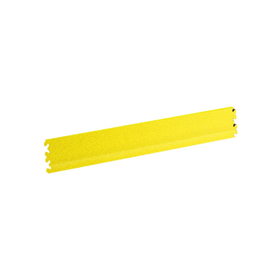 Žlutá PVC vinylová soklová podlahová lišta Fortelock Invisible (hadí kůže) - délka 46,8 cm, šířka 10 cm, tloušťka 0,67 cm