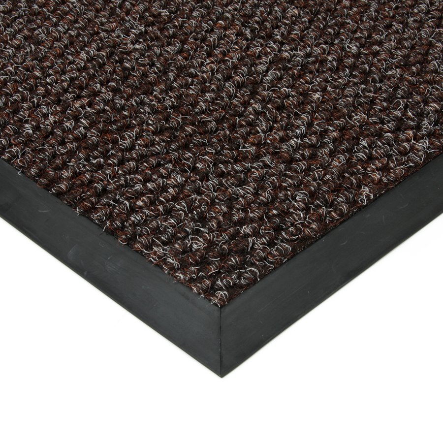 Hnedá textilná záťažová čistiaca vnútorná vstupná rohož FLOMA Fiona - dĺžka 1 cm, šírka 1 cm a výška 1,1 cm