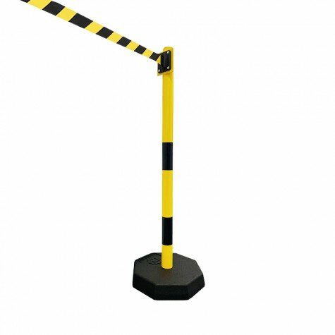 Žlutý označovací sloupek - délka 900 cm, výška 116 cm