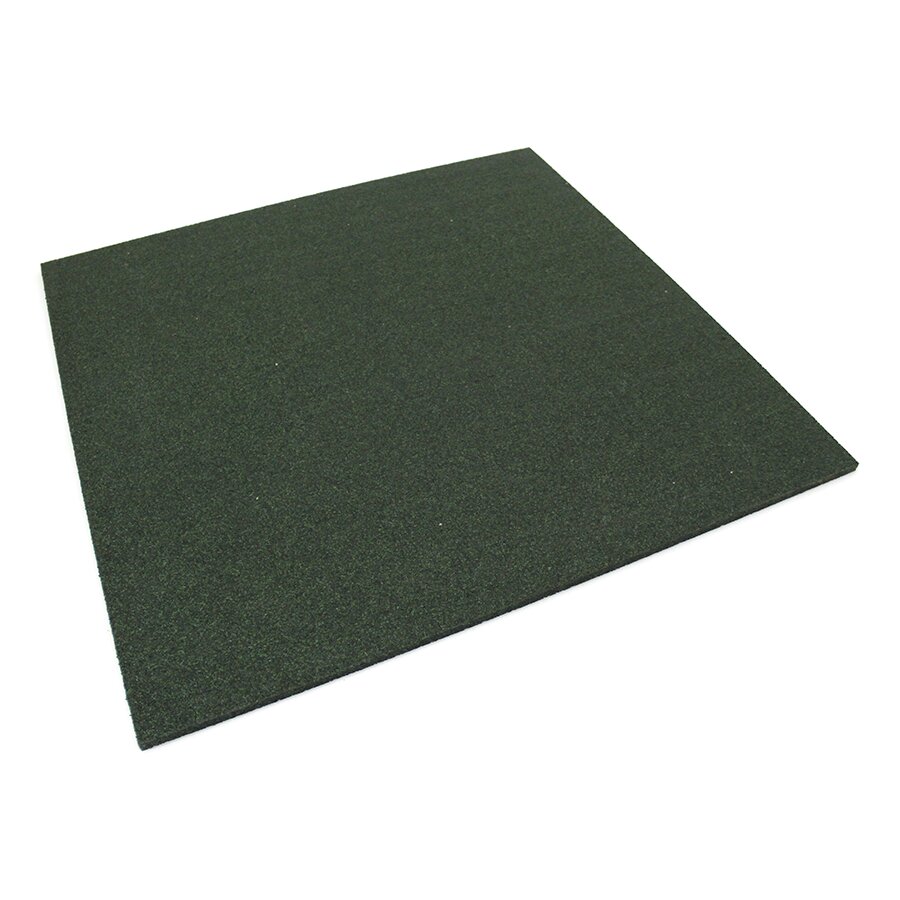 Zelená podlahová guma (deska) FLOMA SportFlo S800 - délka 98 cm, šířka 98 cm a výška 2,5 cm