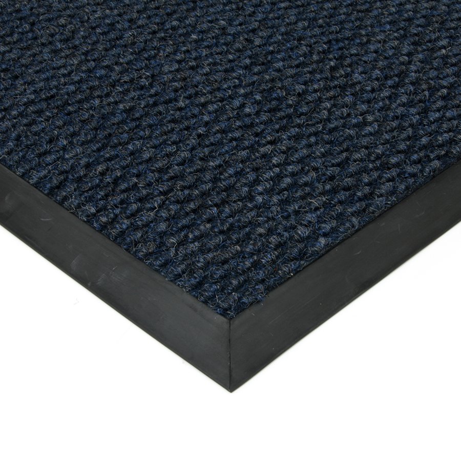 Modrá textilná záťažová čistiaca vnútorná vstupná rohož FLOMA Fiona - dĺžka 1 cm, šírka 1 cm a výška 1,1 cm