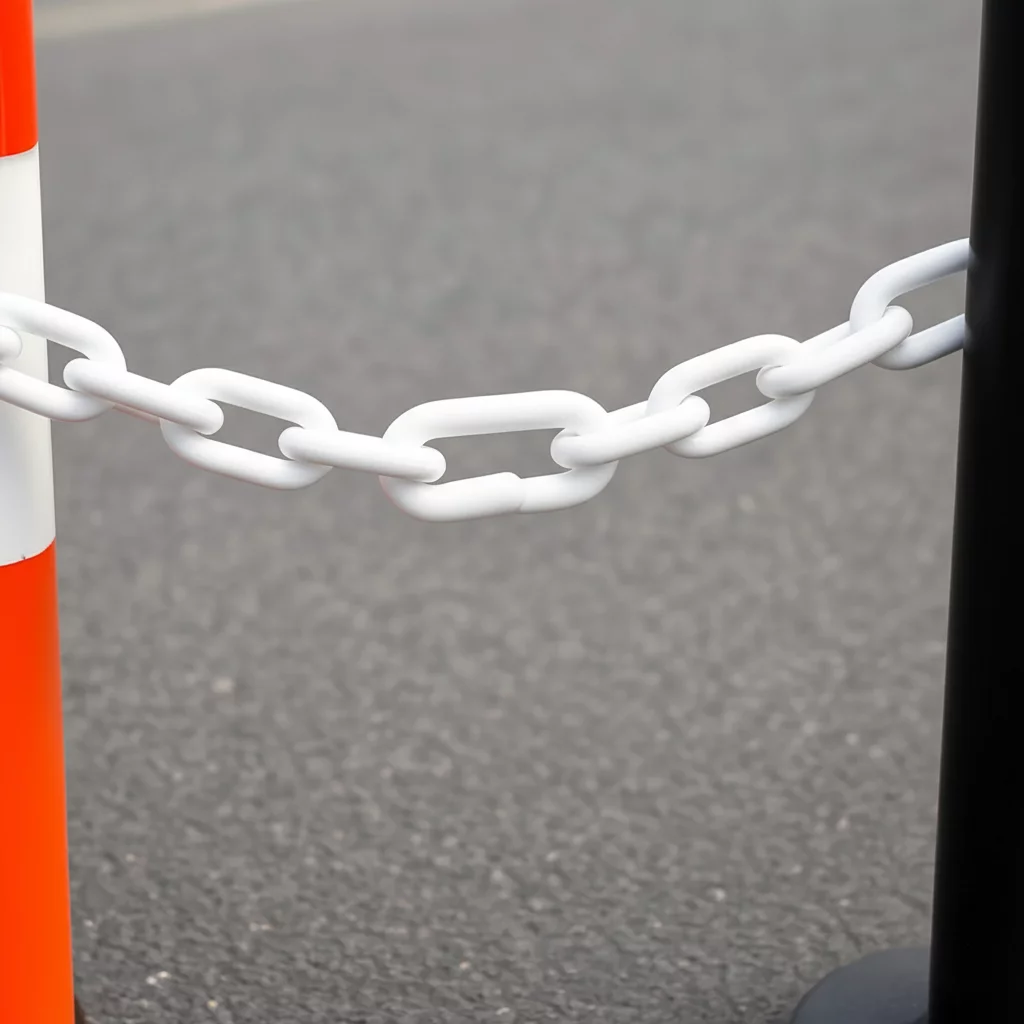 Biela plastová (PPC) spojka k reťaziam FLOMA PC61