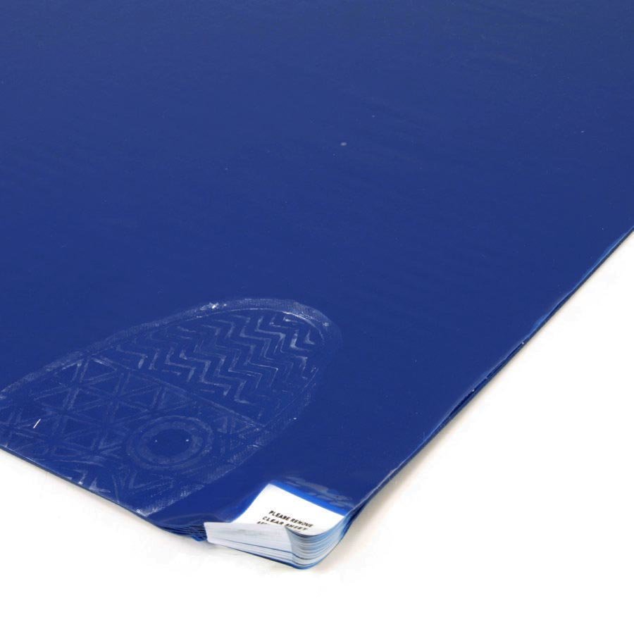 Modrá lepící dezinfekční antibakteriální dekontaminační rohož FLOMA Antibacterial Sticky Mat - délka 91 cm, šířka 152 cm - 30 listů