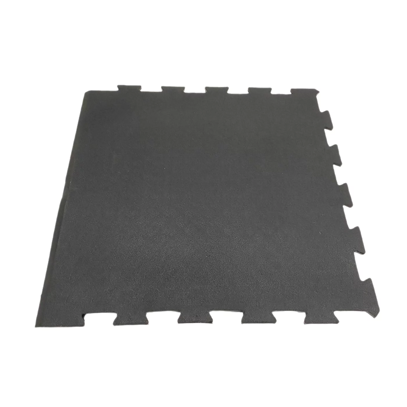 Gumová zátěžová podlaha (puzzle - okraj) FLOMA RT10 - délka 63 cm, šířka 63 cm, výška 0,9 cm