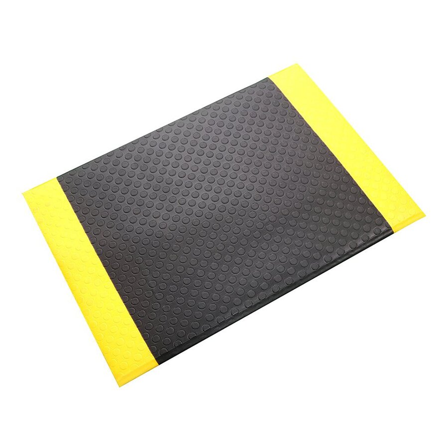 Čierno-žltá penová protiúnavová protišmyková rohož - dĺžka 18,3 m, šírka 120 cm a výška 0,9 cm