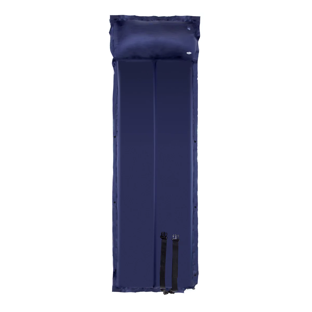 Aufblasbare Isomatte mit Kopfstütze NILS CAMP NC4008 - Länge 188 cm, Breite 57 cm, Höhe 2,5 cm - Blau