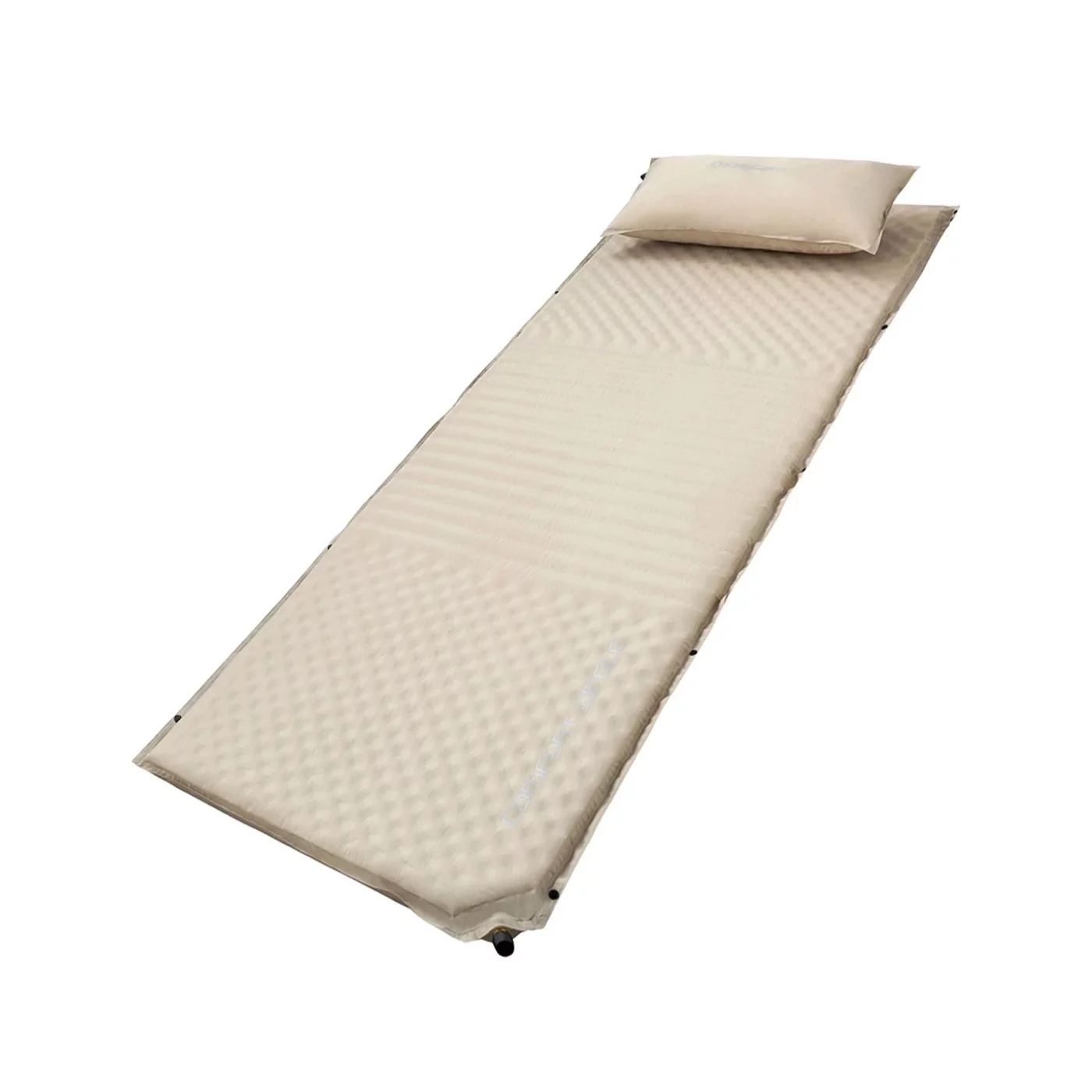 Mata do spania KING CAMP Comfort Single samopompująca - długość 198 cm, szerokość 63 cm, wysokość 4 cm - beżowa