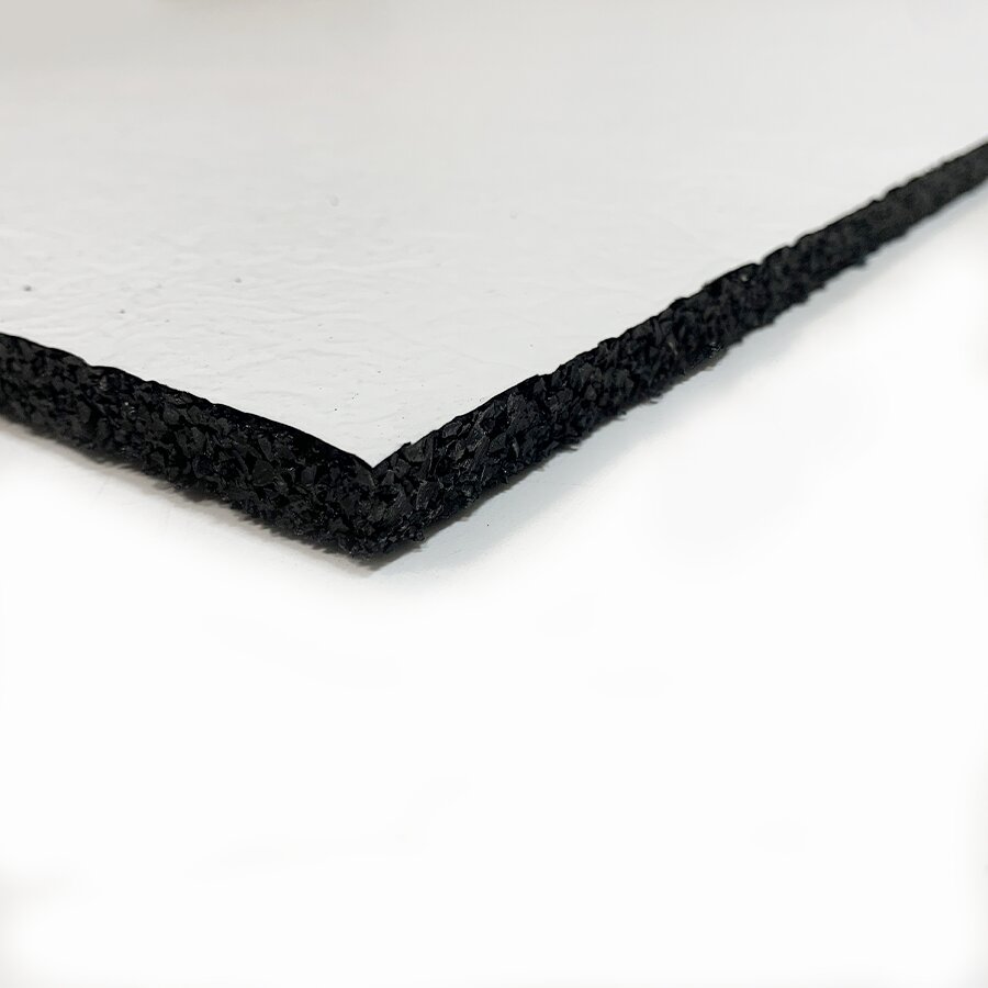 Antivibračná tlmiaca rohož s ALU fóliou (doska) na strechu s hydroizoláciou z PVC fólie FLOMA S730 ALU - dĺžka 200 cm, šírka 100 cm a výška 1 cm