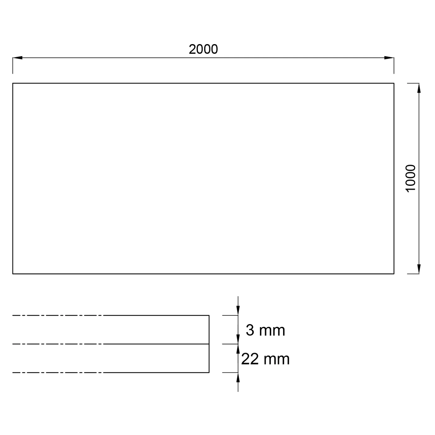 Podłoga gumowa antywibracyjna dwuwarstwowa (płyta) FLOMA Sandwich - długość 200 cm, szerokość 100 cm i wysokość 2,5 cm