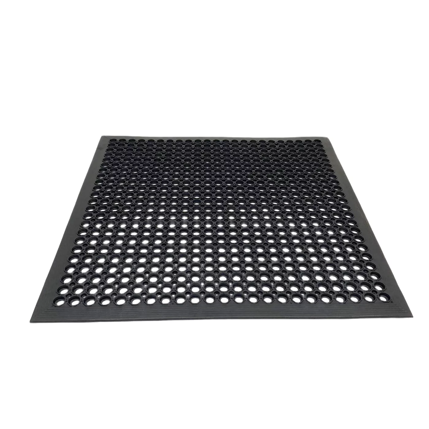 Gummimatte Mit Umrandung. für den Außenbereich  FLOMA Dirt Catcher - Länge 90 cm, Breite 90 cm, Höhe 1,4 cm