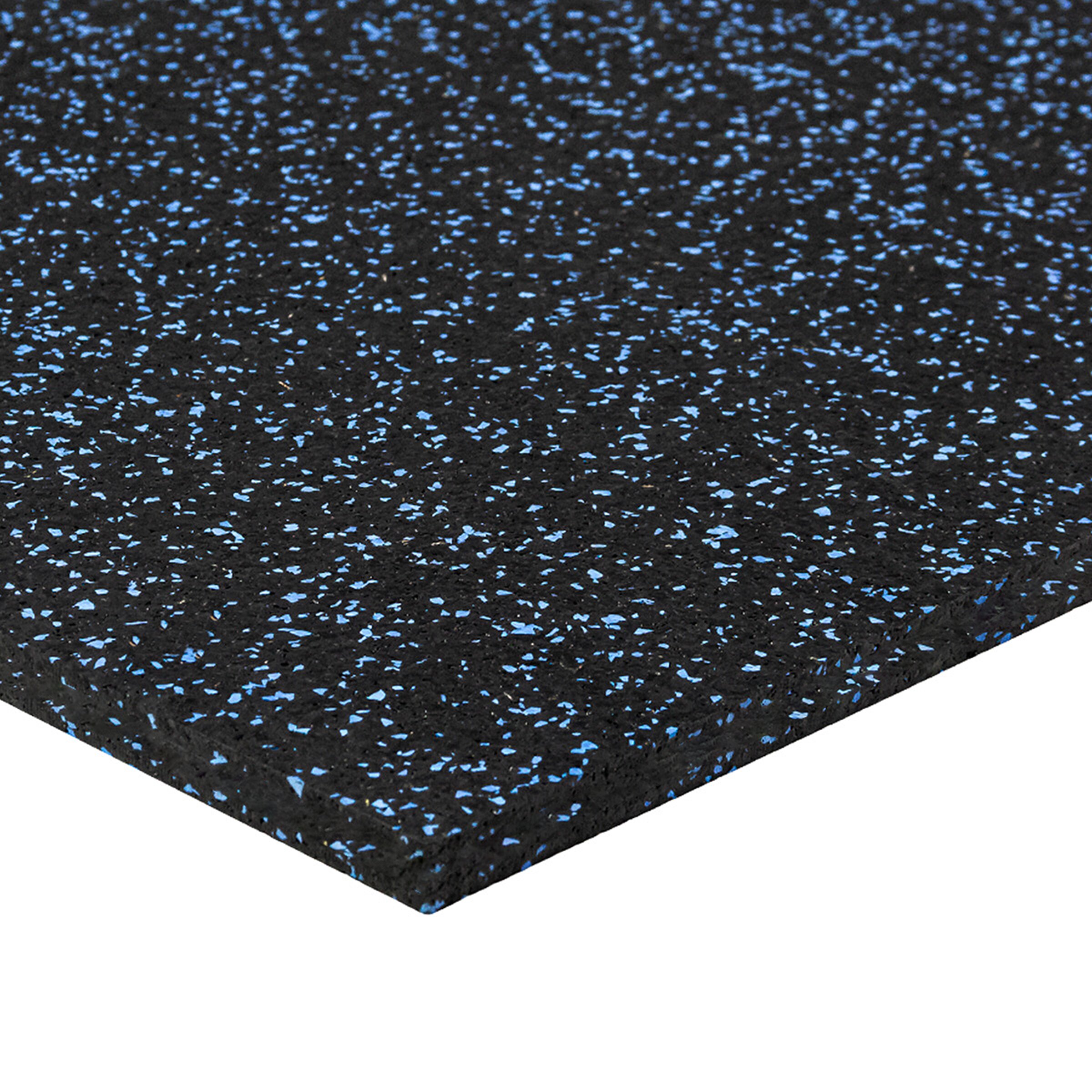 Čierno-modrá gumová modulová puzzle dlažba (stred) FLOMA FitFlo SF1050 - dĺžka 100 cm, šírka 100 cm, výška 1,6 cm