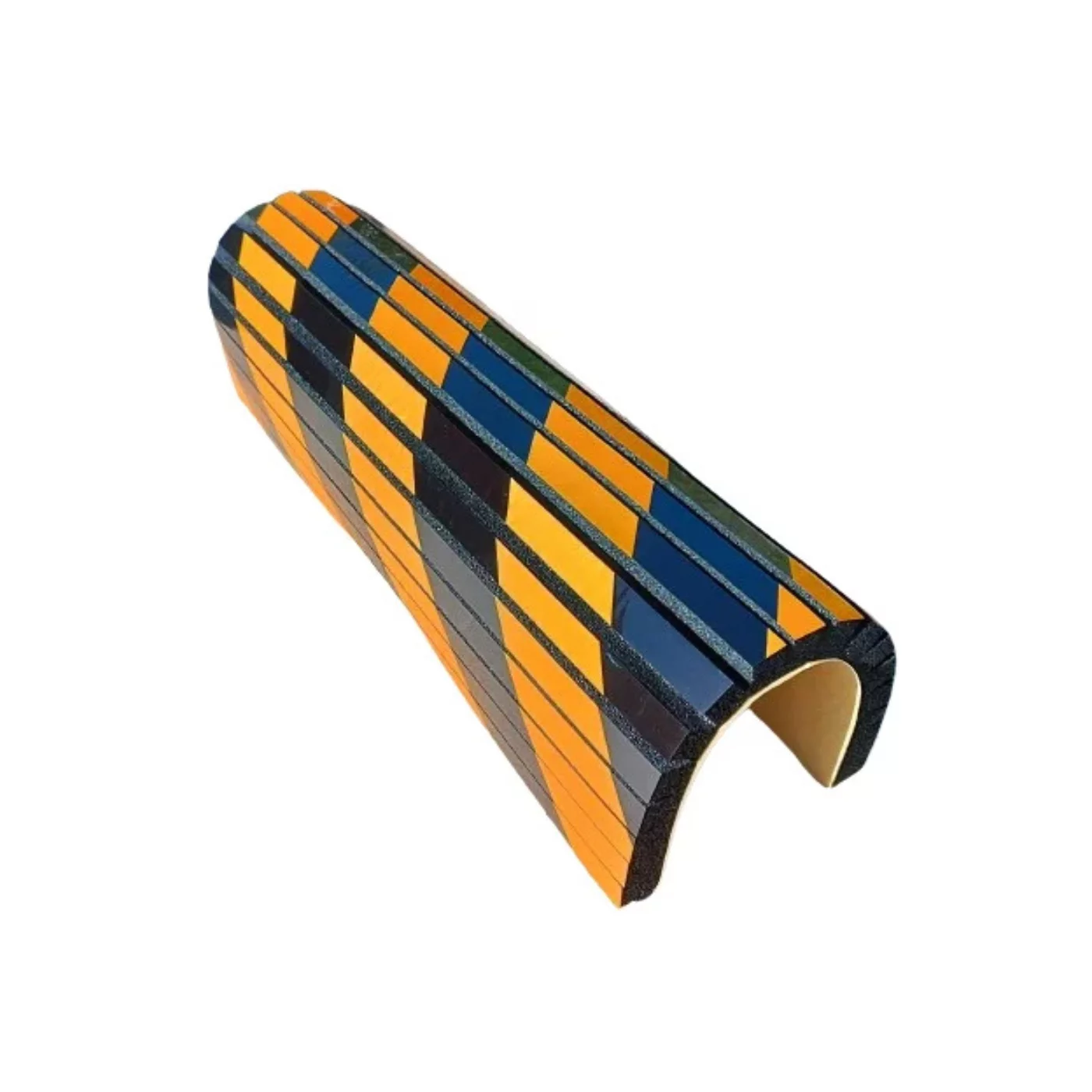 Säulenschutz aus Schaumstoff - Länge 44 cm, Breite 25 cm, Dicke 2 cm - gelb-schwarzer