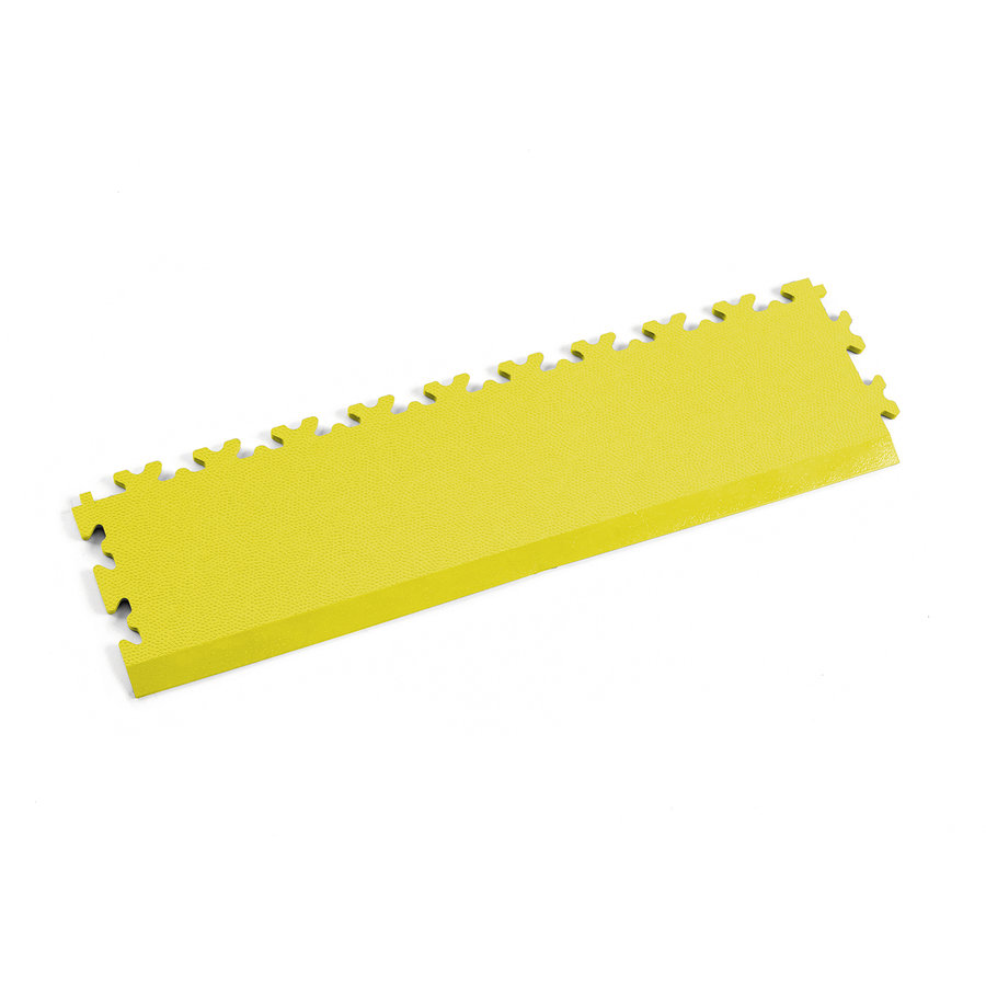 Žlutý PVC vinylový nájezd Fortelock Industry Ultra - délka 51 cm, šířka 14 cm a výška 1 cm