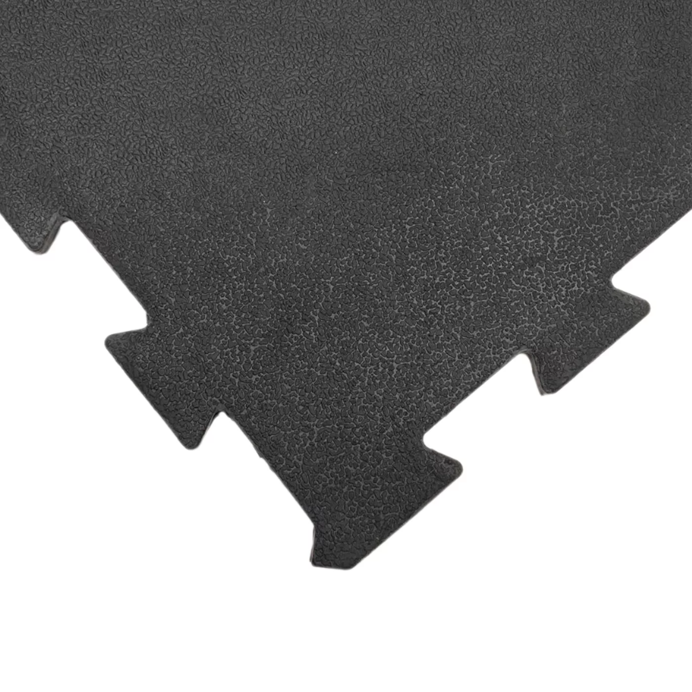 Gumová zátěžová podlaha (puzzle - okraj) FLOMA RT10 - délka 63 cm, šířka 63 cm, výška 0,9 cm