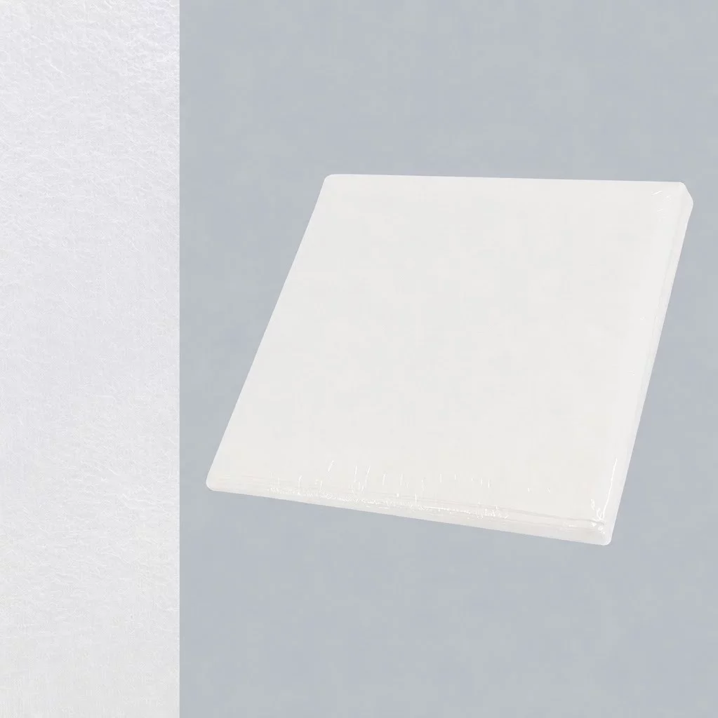 Bílá textilní rychlosavá průmyslová čisticí utěrka FLOMA EVG100 - délka 40 cm, šířka 40 cm - 10 ks