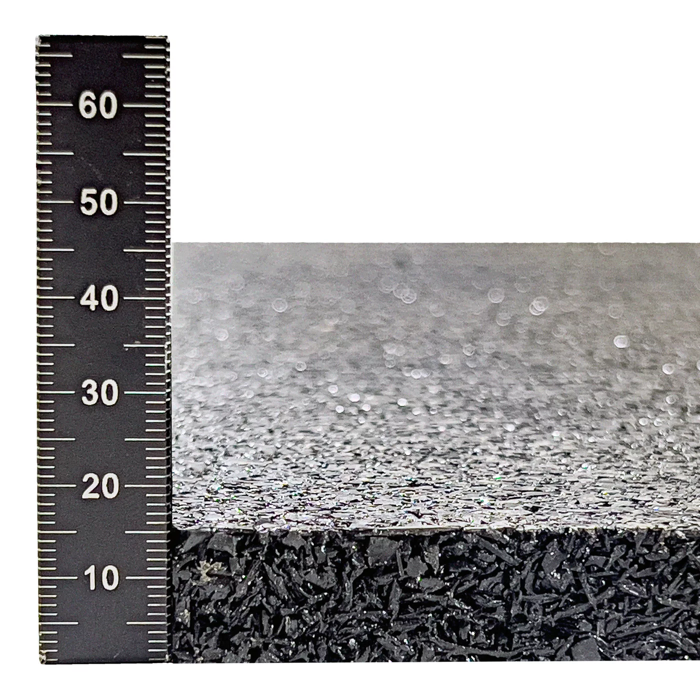Antivibračná elastická tlmiaca rohož (doska) zo zmesi granulátu a drásaniny FLOMA UniPad FS700 - dĺžka 200 cm, šírka 100 cm, výška 1,5 cm