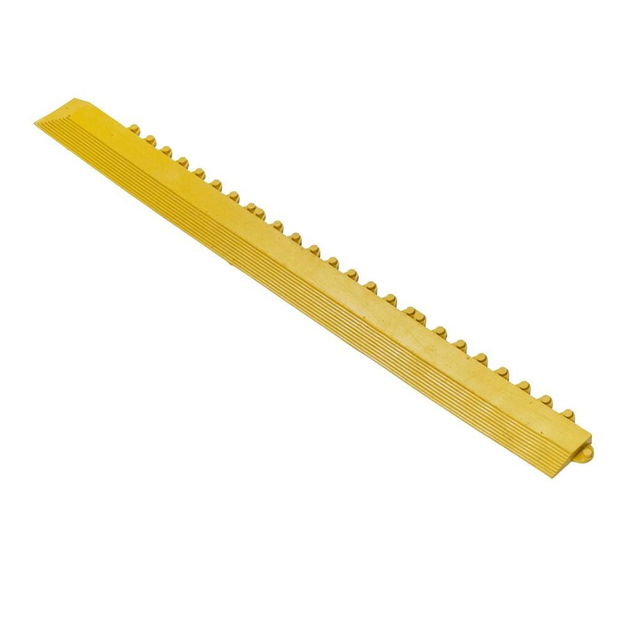 Žltá gumová nábehová hrana "samec" pre rohože Fatigue - dĺžka 100 cm a šírka 7,5 cm