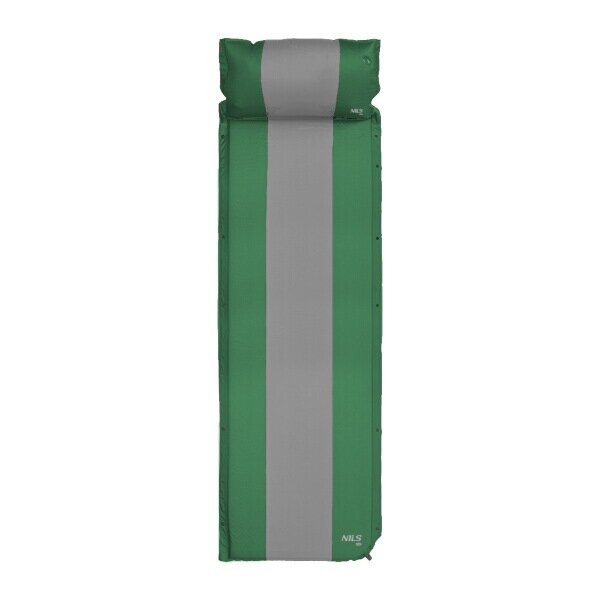 Zelená samonafukovacia karimatka NILS CAMP - dĺžka 193 cm, šírka 58 cm, hrúbka 3 cm
