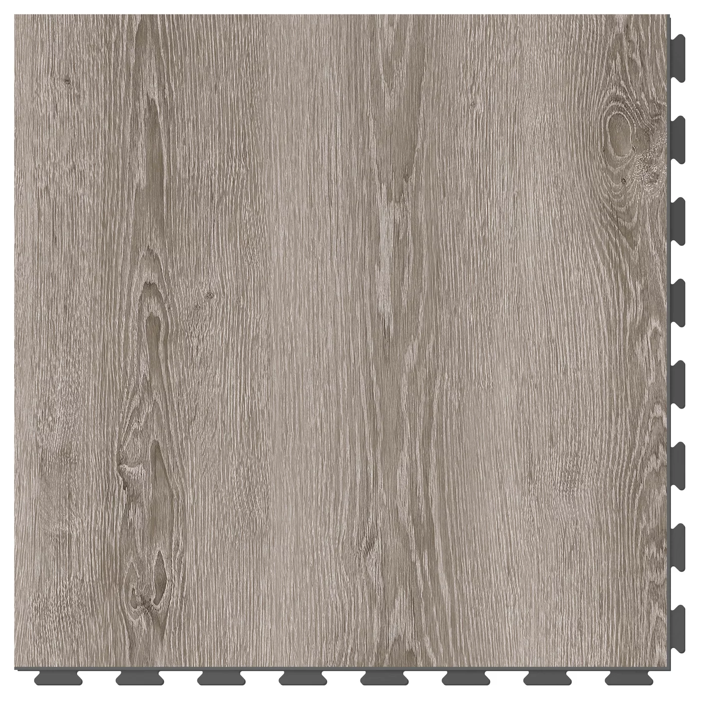 Šedá plastová vinylová dlažba Fortelock Business Scandinavian Oak W002 - délka 64 cm, šířka 64 cm, výška 0,7 cm