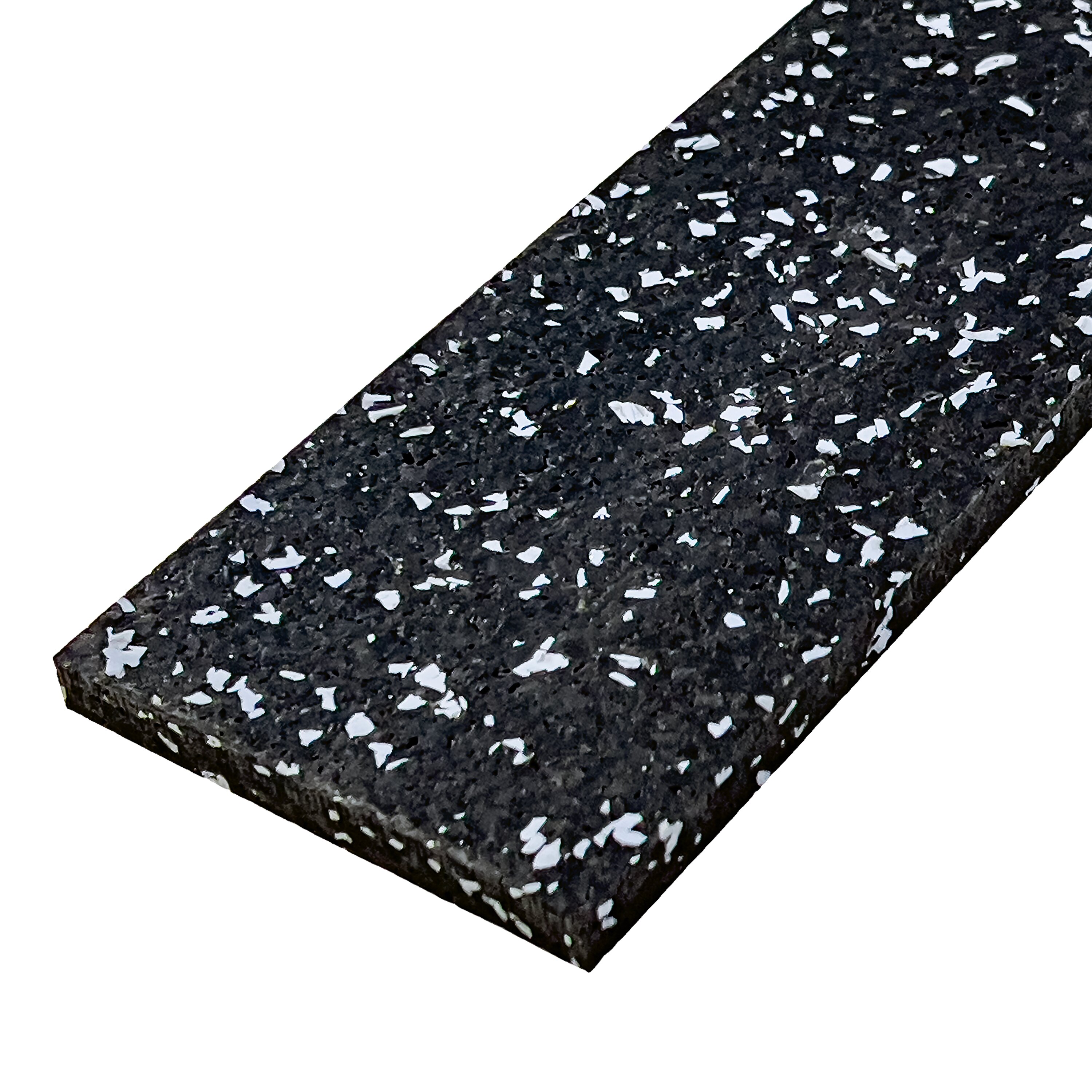 Čierno-sivá gumová soklová podlahová lišta FLOMA FitFlo IceFlo - dĺžka 200 cm, šírka 7 cm, hrúbka 0,8 cm