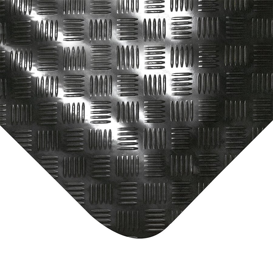 Černá gumová protiúnavová protiskluzová antistatická rohož (metráž) - délka 1 cm, šířka 140 cm, výška 0,3 cm