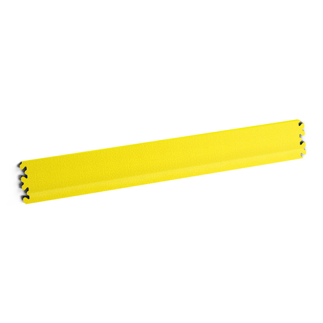 Žlutá PVC vinylová soklová podlahová lišta Fortelock XL (hadí kůže) - délka 65,3 cm, šířka 10 cm a tloušťka 0,4 cm
