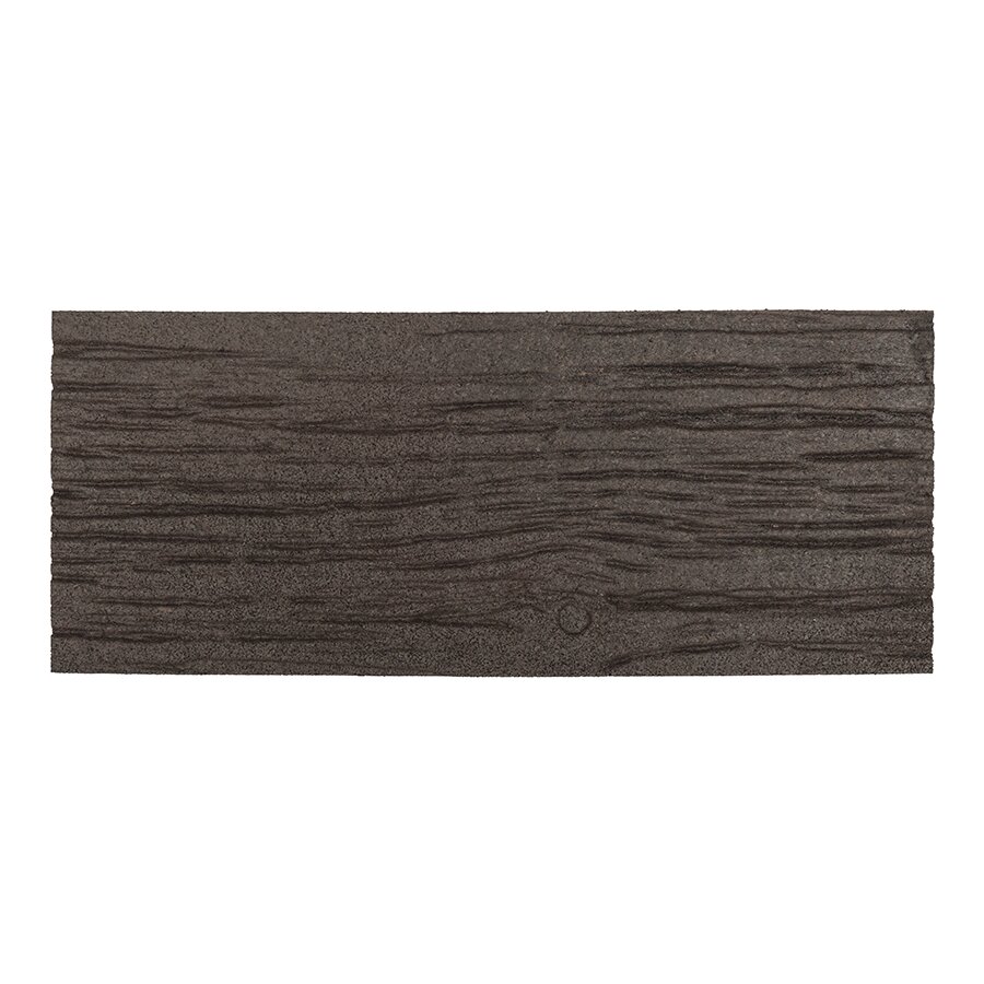 Hnedý gumový záhradný nášľap FLOMA Wood (drevo) - dĺžka 26 cm, šírka 61 cm a výška 1,7 cm