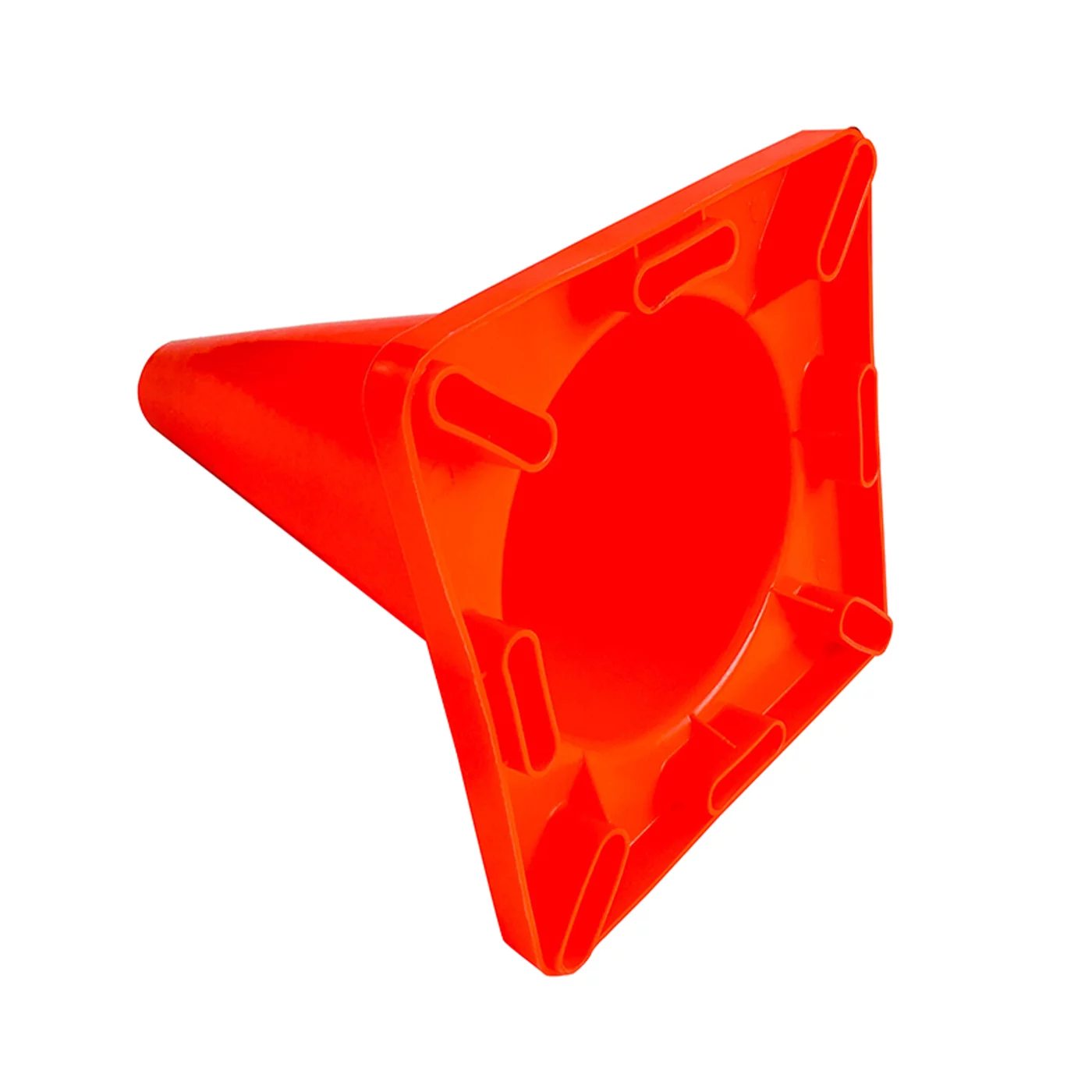 Reflektierter Leitkegel (aus PVC) Und aus Kunststoff FLOMA - Höhe 30 cm - Rot-Weiß