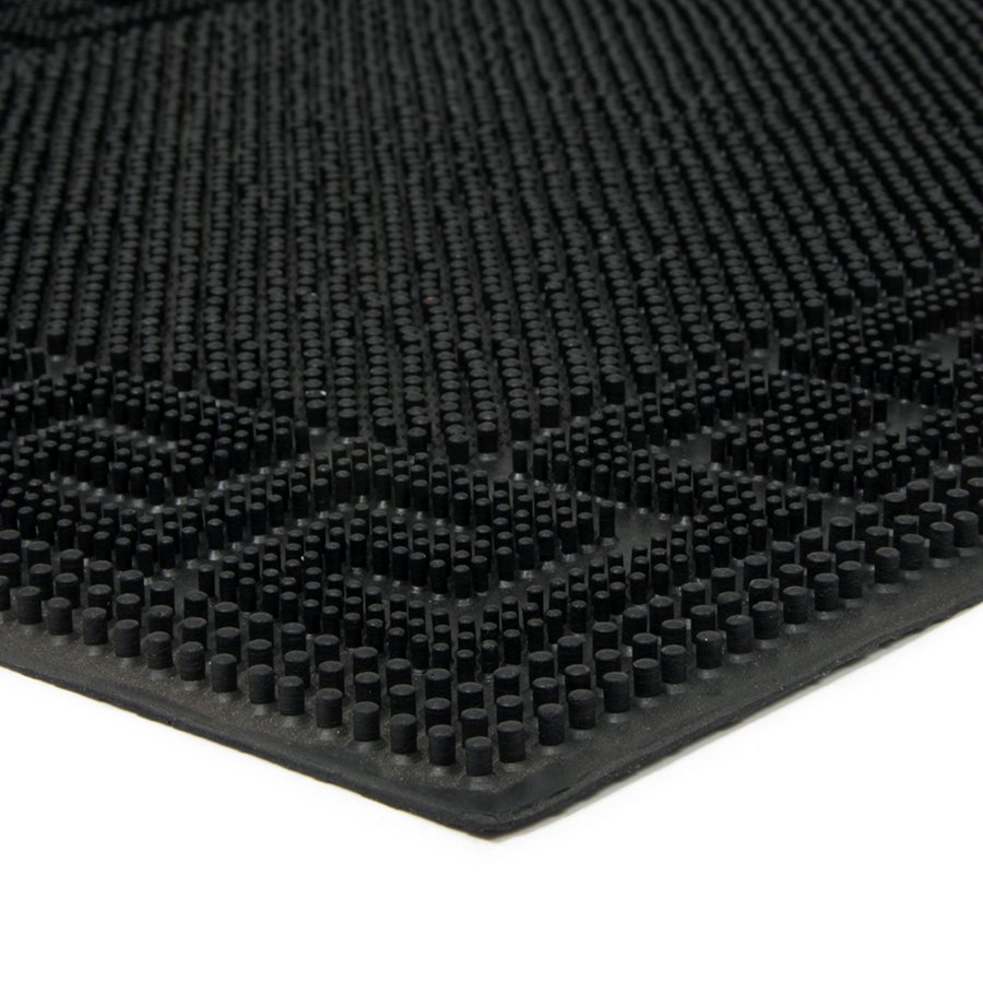 Gumová čistiaca vonkajšia vstupná rohož FLOMA Pins - Deco - dĺžka 40 cm, šírka 60 cm a výška 0,8 cm