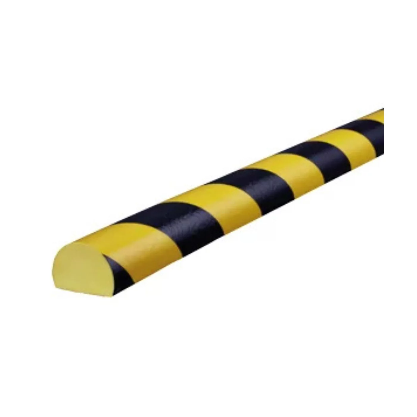 Wandeckenschutz aus Schaumstoff - Länge 100 cm, Breite 4 cm, Dicke 3 cm - gelb-schwarzer