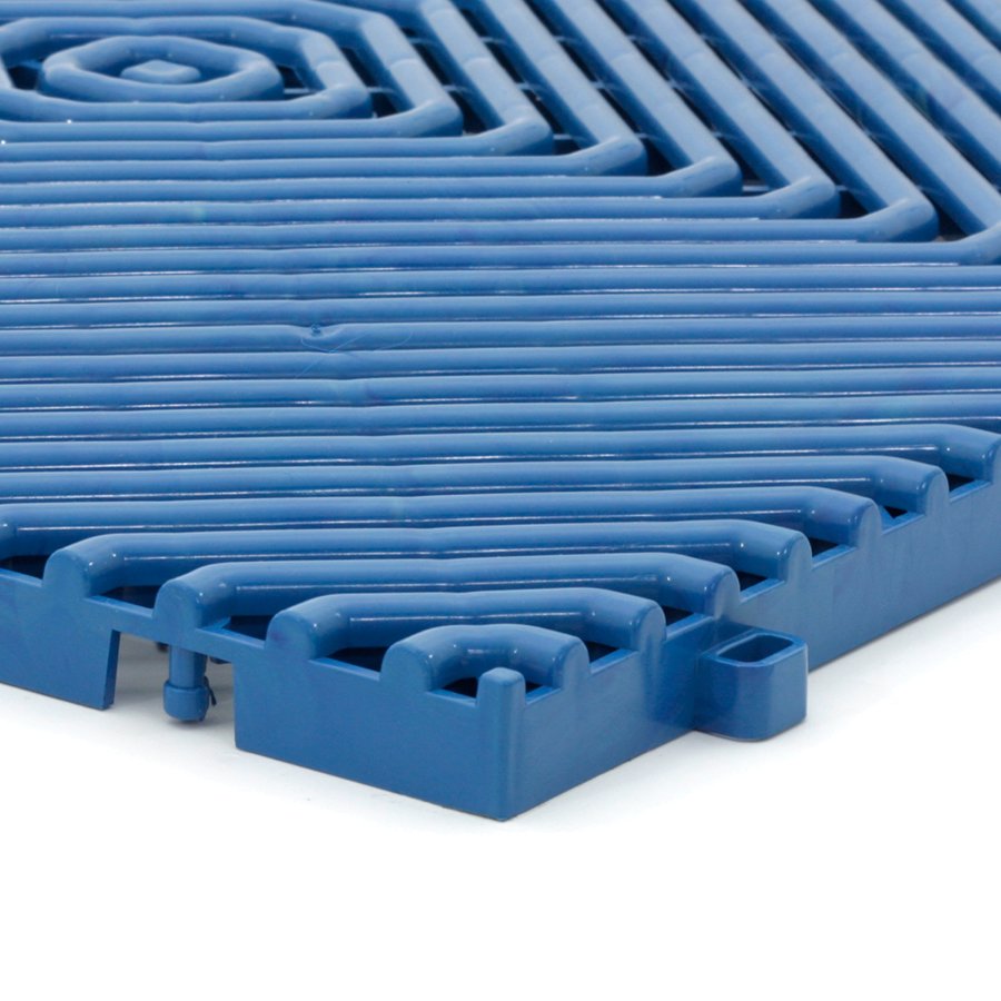 Modrá plastová terasová dlažba Linea Rombo - dĺžka 38,3 cm, šírka 38,3 cm a výška 1,7 cm
