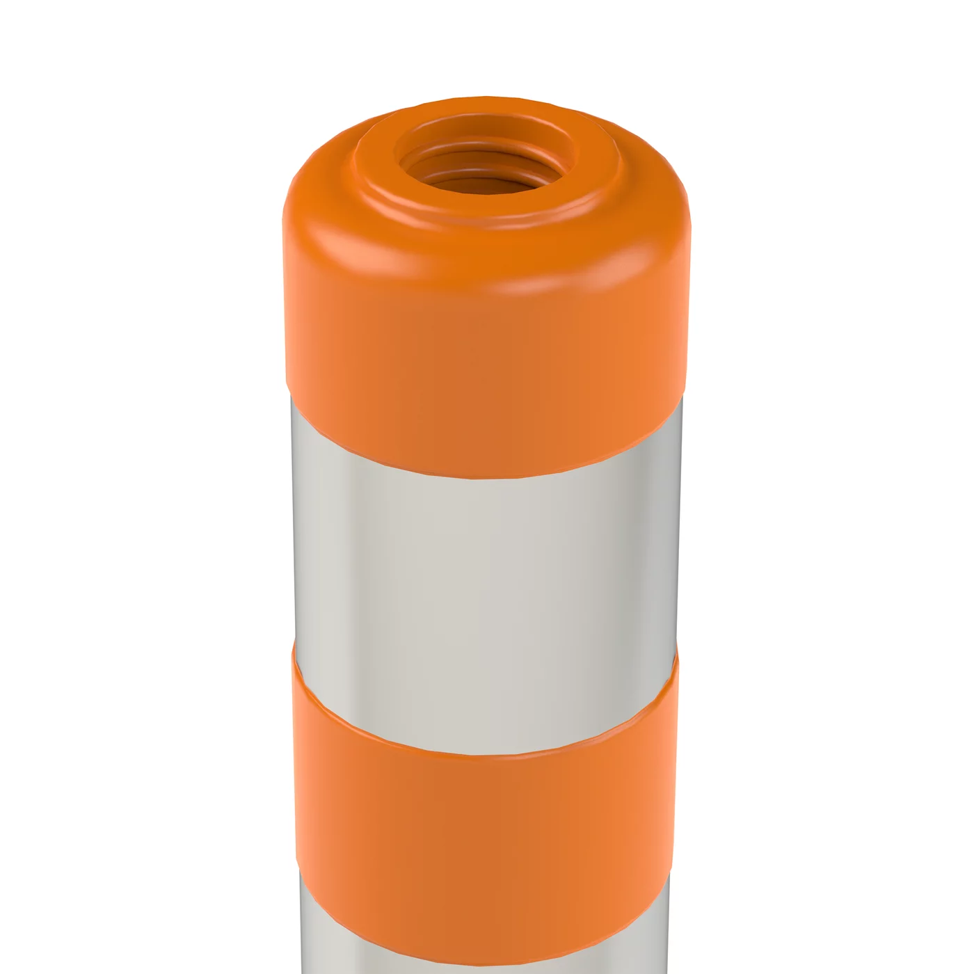 Oranžový plastový (PE) samonarovnávací reflexní sloupek FLOMA BD46 - průměr 20 cm, výška 75 cm