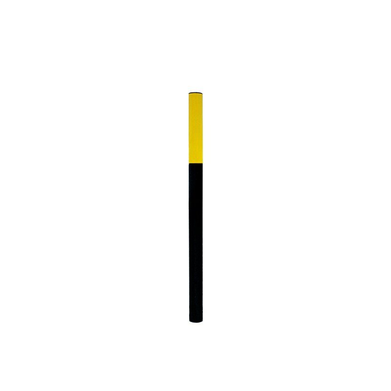 Čierno-žltý oceľový vymedzovací stĺpik - výška 125 cm
