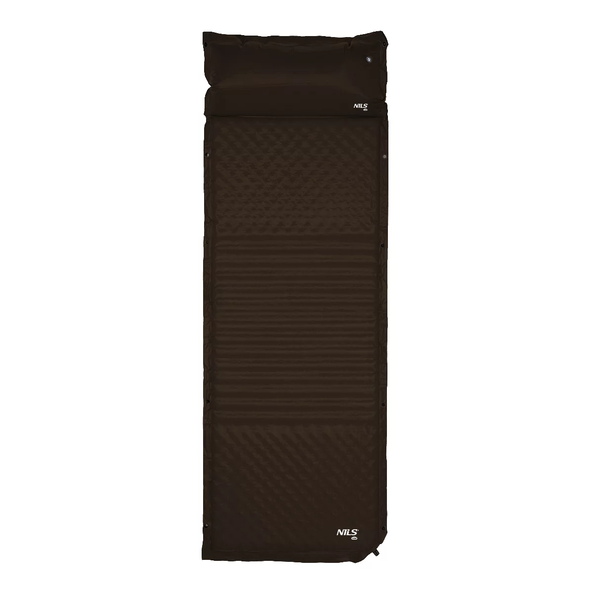 Černá samonafukovací karimatka NILS CAMP - délka 190 cm, šířka 63 cm, výška 3,8 cm