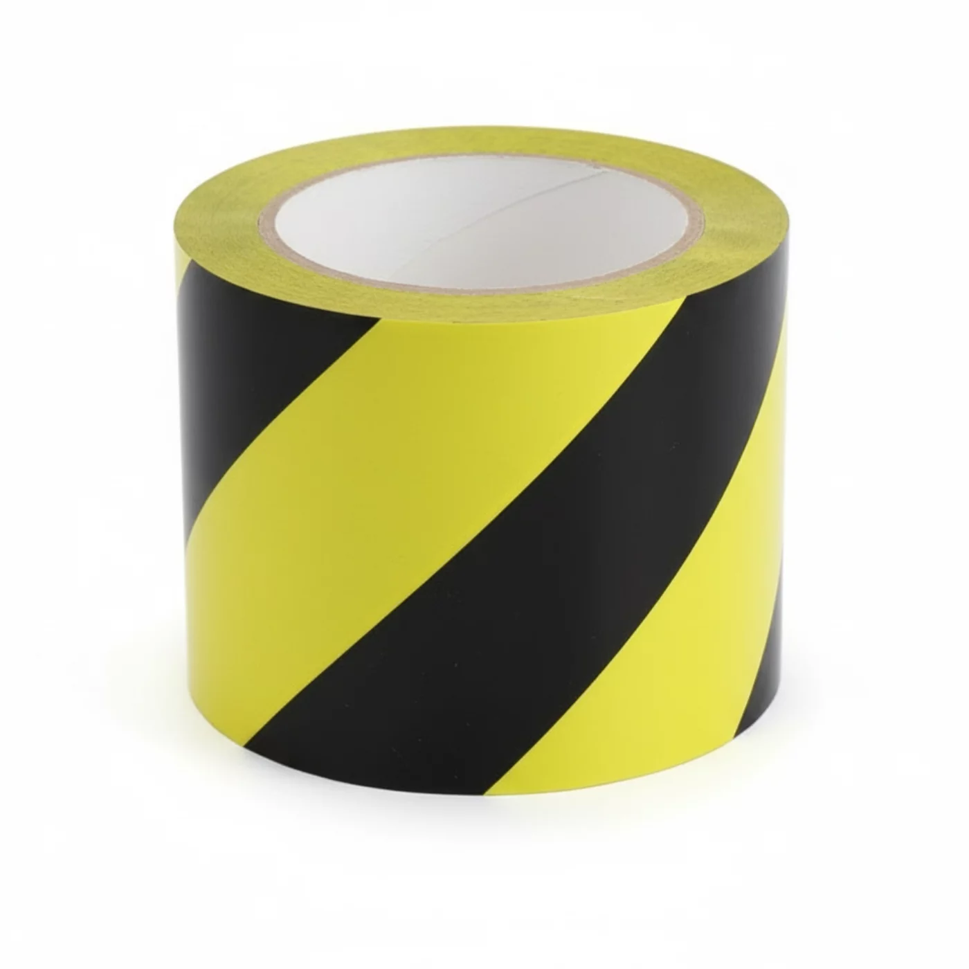 Rechtes warnendes Warnband - Länge 33 m, Breite 6 cm - Schwarz-Gelb
