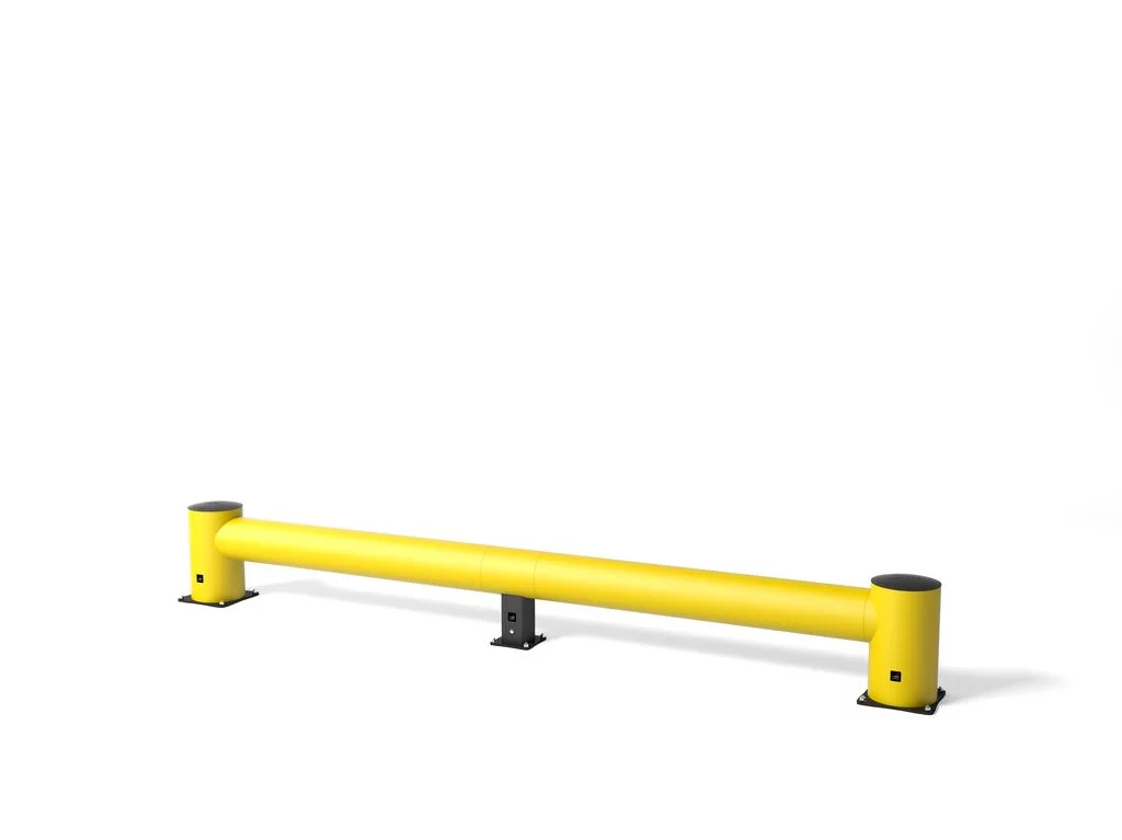 Sicherheitsbarriere - Durchmesser 20 cm, Länge 75 cm, Höhe 40 cm - gelbe